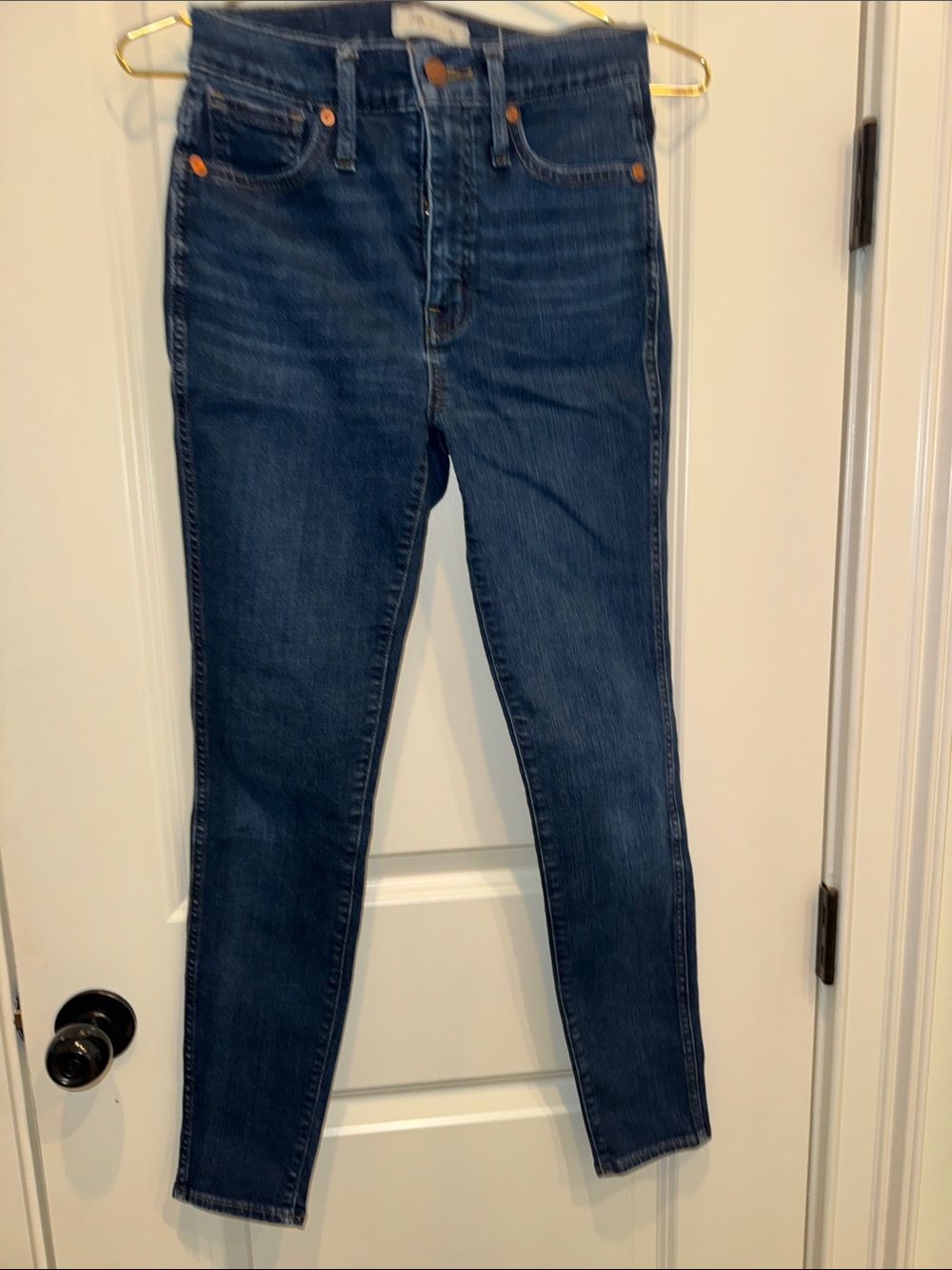 Madewell Dark Blue 10” high rise skinny size 26